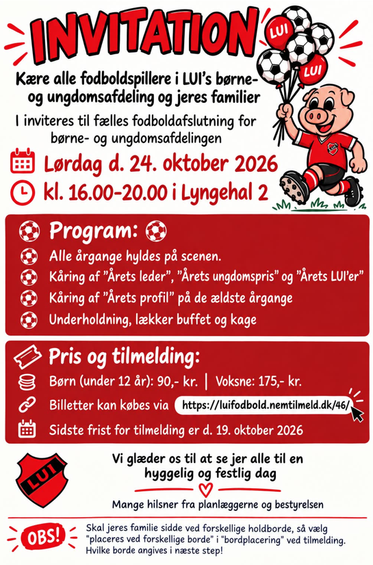 Børne- og ungdomsafslutning 2026